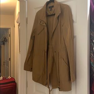 Tan trench coat